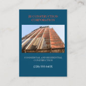 Ontwikkelaar Remodel Consultant Bouw Visitekaartje (Voorkant)