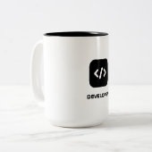 ontwikkelaar tweekleurige koffiemok (Voorkant links)
