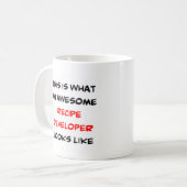 ontwikkelaar van recept, geweldige koffiemok (Voorkant links)