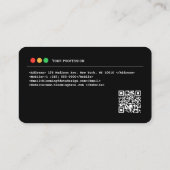 Ontwikkelaar Visitekaartje met QR code (Achterkant)