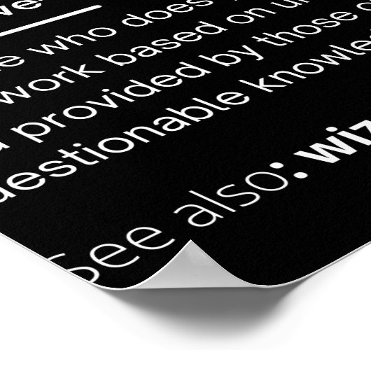 Ontwikkelaars dictionary Definition Funny-ontwikke Poster (Hoek)