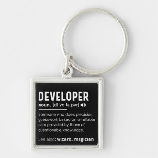 Ontwikkelaars dictionary Definition Funny-ontwikke Sleutelhanger