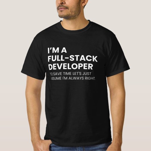 Ontwikkelaars en programmeurs Grappig Gezegde T-shirt (Voorkant)