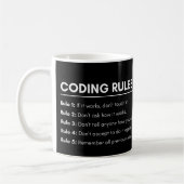 Ontwikkelaars & programmeurs coderingsregels grapp koffiemok (Links)