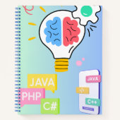 Ontwikkelaarsnotitieboek – Code-Geïnspireerd Journ Notitieboek (Voorkant)