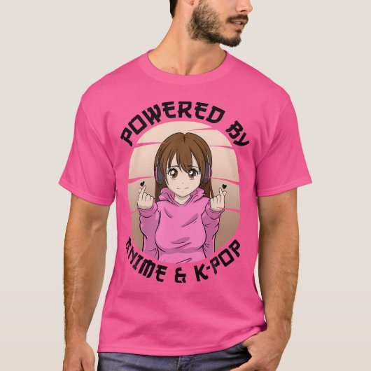 Ontwikkeld door Anime K-Pop T-shirt (Voorkant)