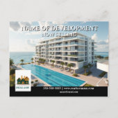 Ontwikkeling lancering makelaar vastgoed advertere briefkaart (Voorkant)