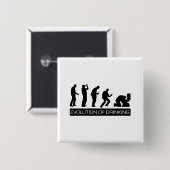 Ontwikkeling van de Drink Vierkante Button 5,1 Cm (Voorkant /achterkant)