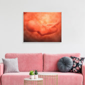 Ontwikkeling van de foetus op 24 weken canvas afdruk (Insitu (Woonkamer))