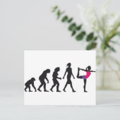 ontwikkeling van de positie van de vrouw yoga briefkaart (Staand voorkant)