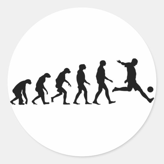 Ontwikkeling van de Voetbal Ronde Sticker (Voorkant)