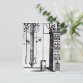 Ontwikkeling van de waterpomp door Robert Boyle Briefkaart (Staand voorkant)