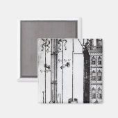 Ontwikkeling van de waterpomp door Robert Boyle Magneet (Voorkant / Achterkant)