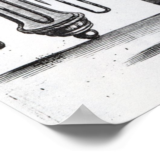 Ontwikkeling van de waterpomp door Robert Boyle Poster (Hoek)