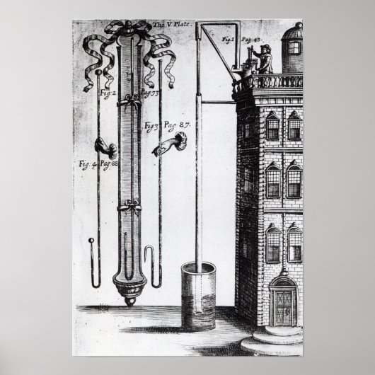 Ontwikkeling van de waterpomp door Robert Boyle Poster (Voorkant)