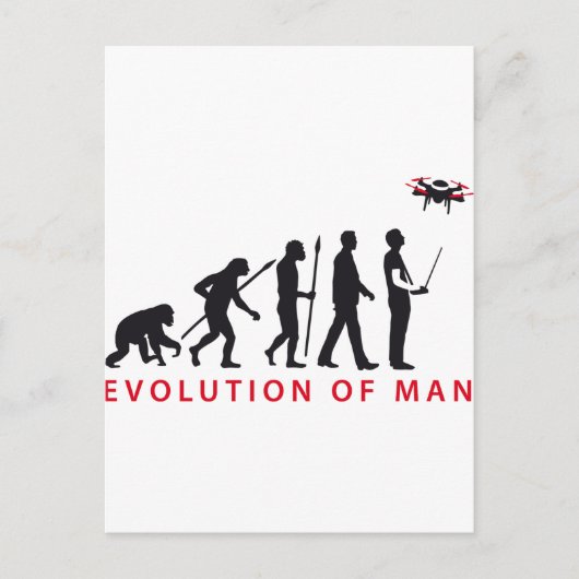 ontwikkeling van een man-controledron briefkaart (Voorkant)