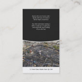 Ontwikkeling van gebouwen met bedrijfsprofiel visitekaartje (Achterkant)