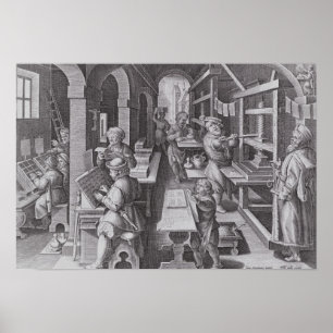 Ontwikkeling van het afdrukken poster