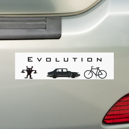Ontwikkeling van het vervoer bumpersticker (Op auto)