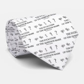 Ontwikkeling van het vraagteken (?) stropdas (Opgerold)