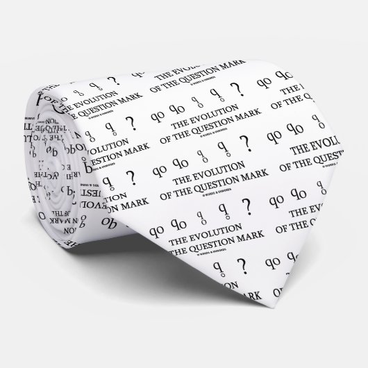 Ontwikkeling van het vraagteken (?) stropdas (Opgerold)
