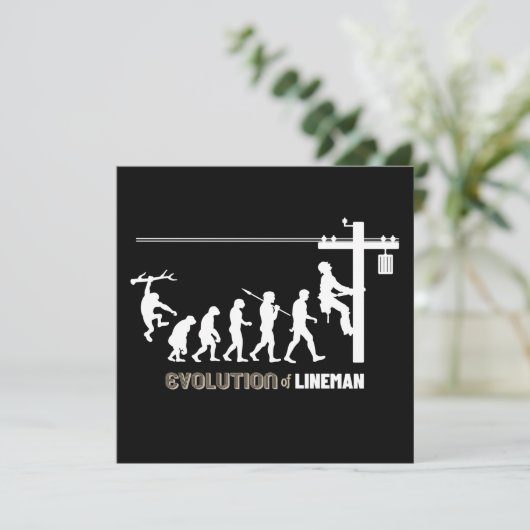 Ontwikkeling van Lineman Kaart (Staand voorkant)