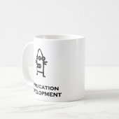 Ontwikkeling van Three Eye Bot-toepassingen Koffiemok (Voorkant links)