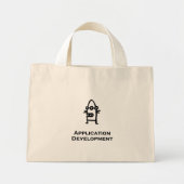Ontwikkeling van Three Eye Bot-toepassingen Mini Tote Bag (Voorkant)