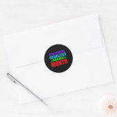 Ontwikkelings-handicap-bewustzijn maand mama zegge ronde sticker (Envelop)