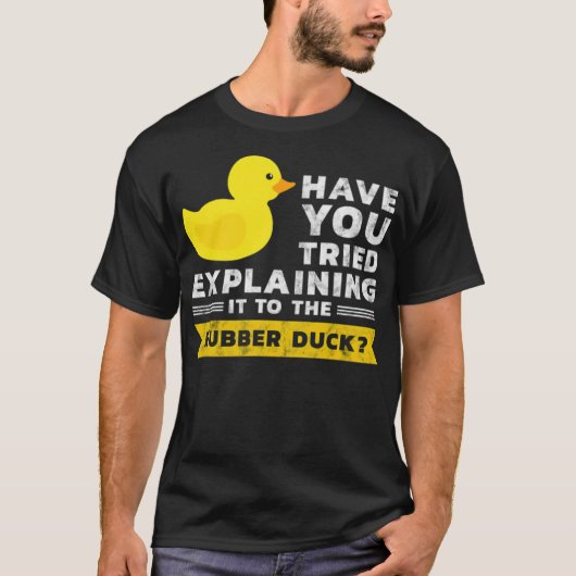Ontwikkelingsprogramma Duck Rubber Duck Black labr T-shirt (Voorkant)
