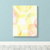 Ontworpen abstracte achtergrond met waterverf canvas afdruk (Insitu (Houten vloer))