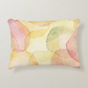 Ontworpen abstracte achtergrond met waterverf decoratief kussen