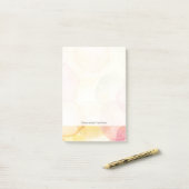 Ontworpen abstracte achtergrond met waterverf post-it® notes (Op bureau)