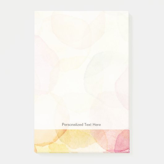 Ontworpen abstracte achtergrond met waterverf post-it® notes (Voorkant)