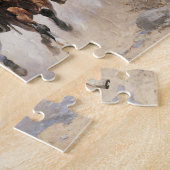 Ontworpen door Frederic Remington,  cowboys Legpuzzel (Zijkant)
