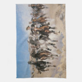 Ontworpen door Frederic Remington,  cowboys Theedoek (Verticaal)