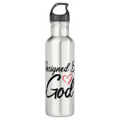 Ontworpen door God Roestvrij staal 24 oz waterfles Waterfles (Voorkant)