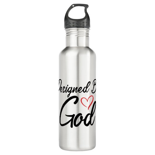 Ontworpen door God Roestvrij staal 24 oz waterfles Waterfles (Voorkant)