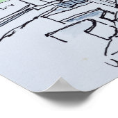 Ontworpen door: Le Corbusier | Marseille, Frankrij Poster (Hoek)