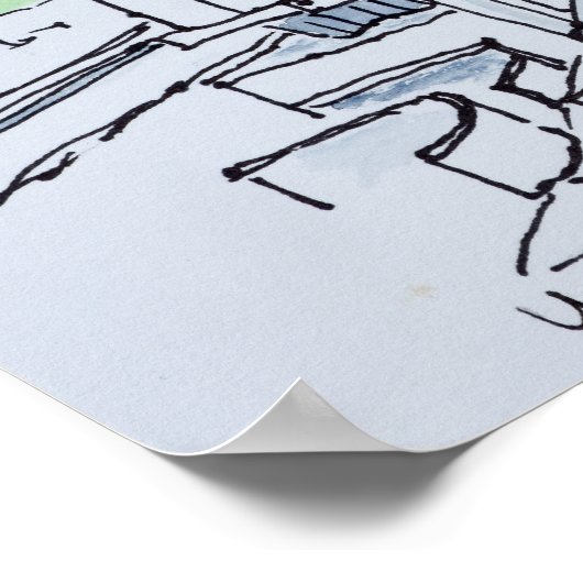 Ontworpen door: Le Corbusier | Marseille, Frankrij Poster (Hoek)