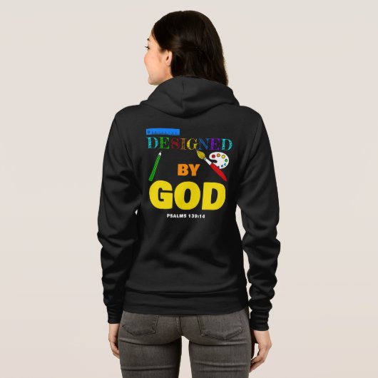 Ontworpen door: Psalms 139:14 Christelijk geloof   Hoodie (Achterkant volledig)