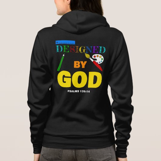 Ontworpen door: Psalms 139:14 Christelijk geloof   Hoodie (Achterkant)
