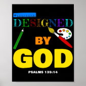 Ontworpen door: Psalms 139:14 Christelijk geloof Poster (Voorkant)