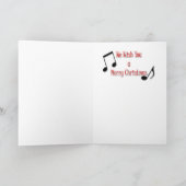 Ontworpen Faux speld-guins-speldt en Vriend Feestdagen Kaart (Binnen)