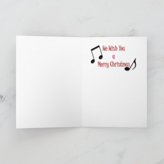 Ontworpen Faux speld-guins-speldt en Vriend Feestdagen Kaart (Binnen)