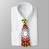 Ontworpen Floral Mandala Retro Hippie Stippen Stropdas (Gebonden)