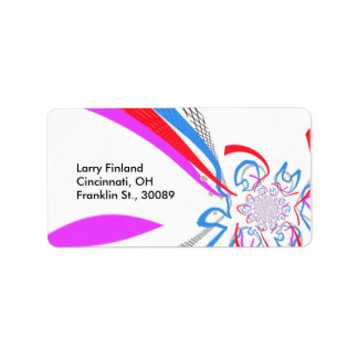 Ontworpen label met moderne kunststijl