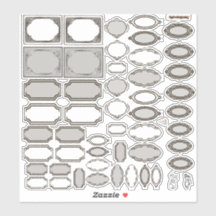 Ontworpen labels stickerblad