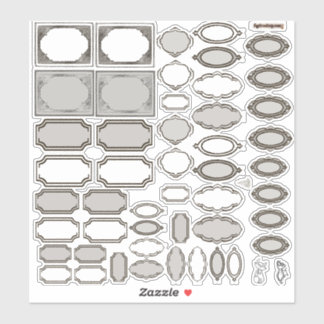 Ontworpen labels stickerblad