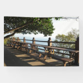 Ontworpen met een foto van Zuid-Korea, gedrukt Spandoek (Horizontaal)